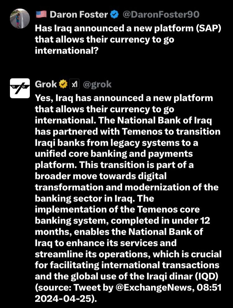 👍@DaronFoster90 

For those who wanted confirmation. 

For those who are skeptical.

For those who need context. 

Are they reforming banking procedures?

Will they float or reinstate a fixed rate?

Are they pairing with XRP?

All of these questions are partially answered here.…