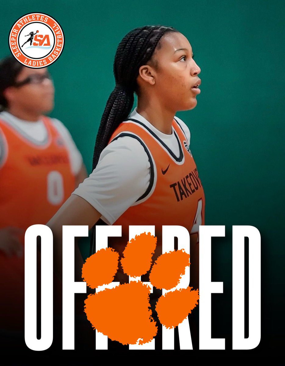 .@TeamTakeoverGBB 2025 F Zhen Craft (@CraftZhen) receives offer from the #Clemson #Tigers @Coach_Poppie @ChrisAyers23 @CoachJWorthy22 @katelyngrisillo @goldberg_jon