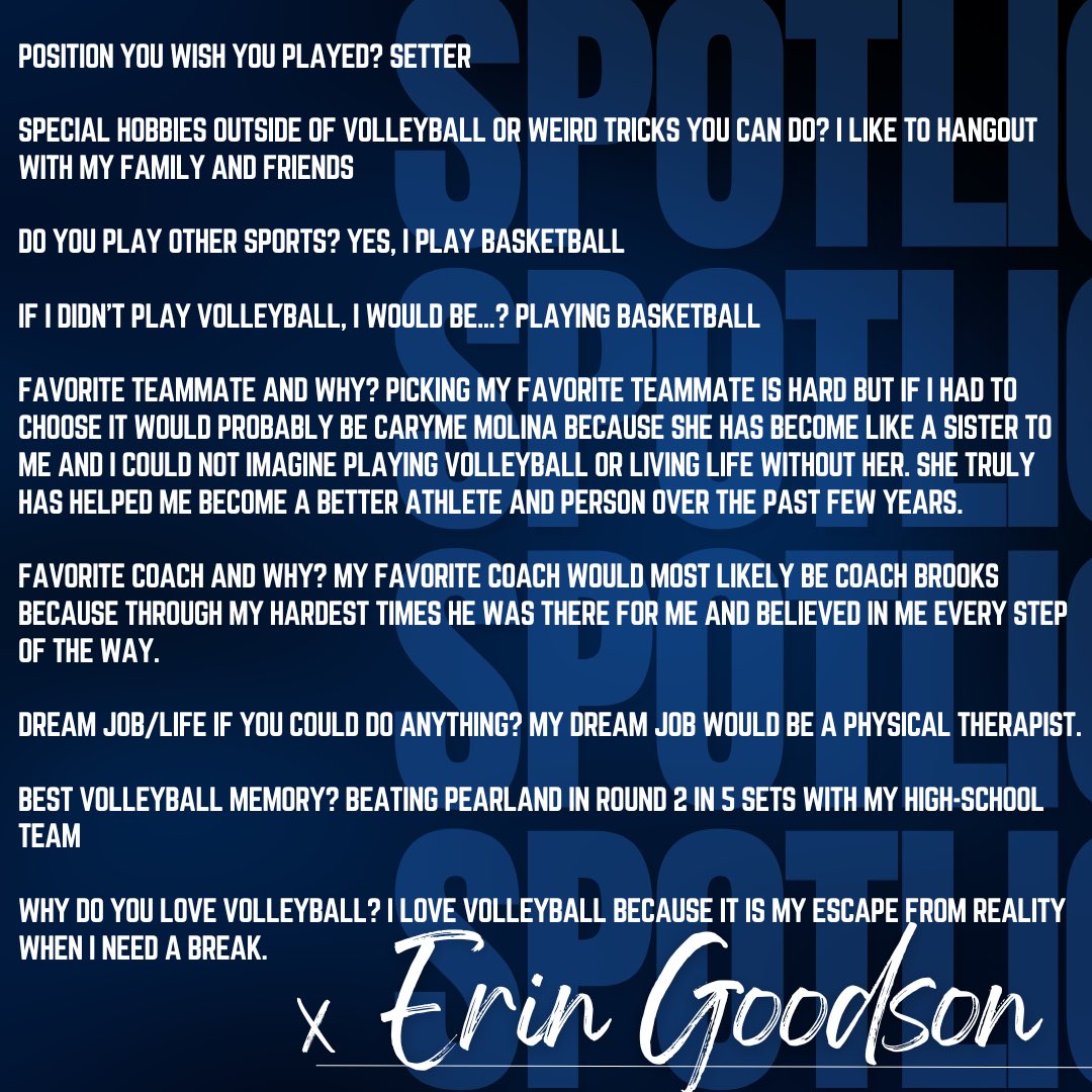 Digging into Texas Volleyball! Get to know Erin Goodson and what she’s about. Will you be next?