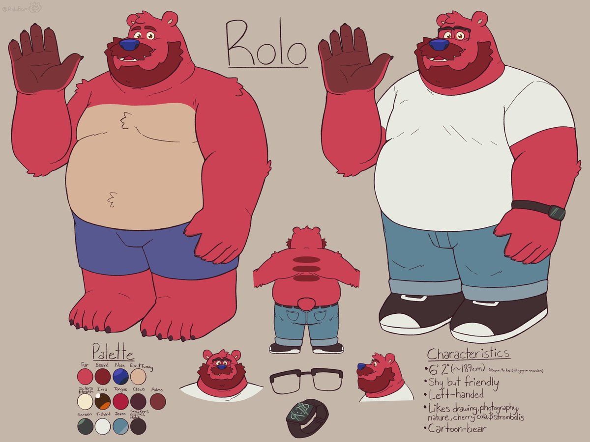 It’s been awhile since I made a new ref sheet for Rolo!