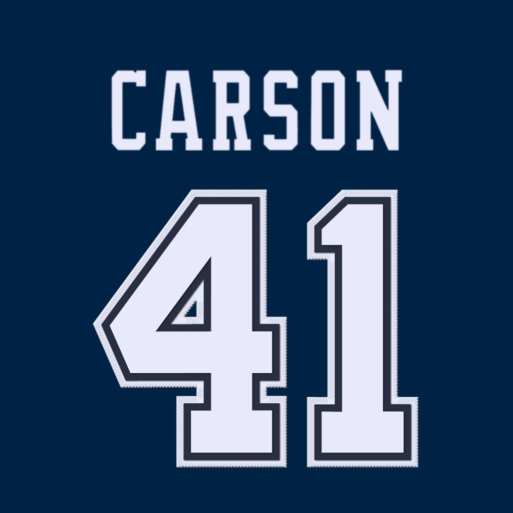 Dallas Cowboys DB Caelen Carson (@walkinseatbelt) is wearing number 41. Last assigned to Markquese Bell. #DallasCowboys
