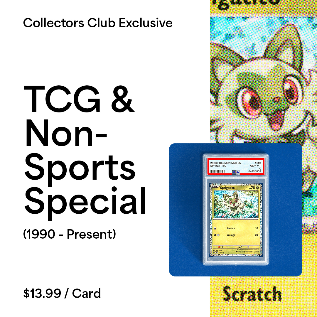 ⏳𝘼𝙋𝙍𝙄𝙇 𝙎𝙋𝙀𝘾𝙄𝘼𝙇𝙎 𝙍𝙀𝙈𝙄𝙉𝘿𝙀𝙍 ⌛️ This month's grading specials expire Tuesday, April 30 at 11:59pm PT. The $13.99/card TCG & Non-Sports offer is just scratching the surface of our current menu. FULL DETAILS ➡️ psacard.com/specials