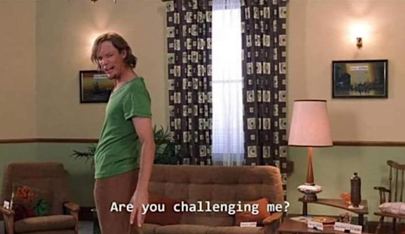 Matthew Lillard when he sees the next actor trying to be the best live action Shaggy in Scooby-Doo: