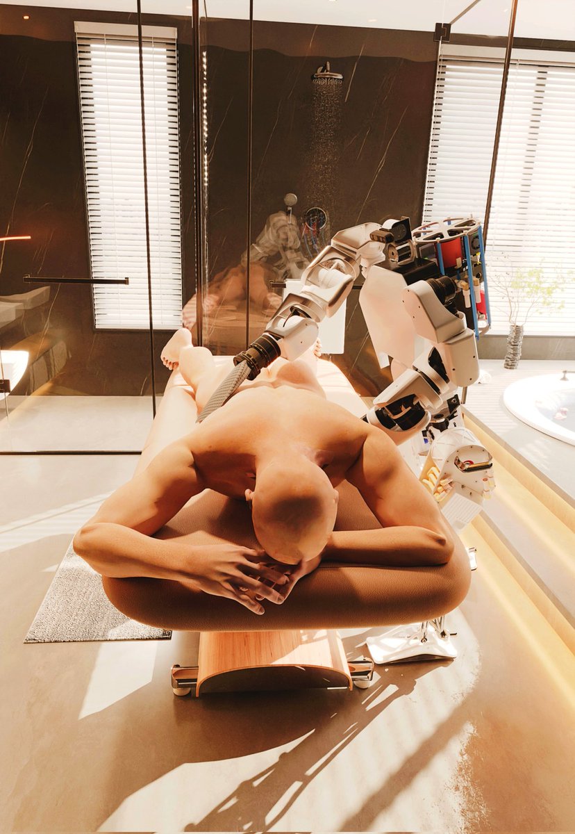 The current AI is not enough to support the market application of humanoid robots, but it would be good to let them do some Thai massage or Asian exfoliation bath.