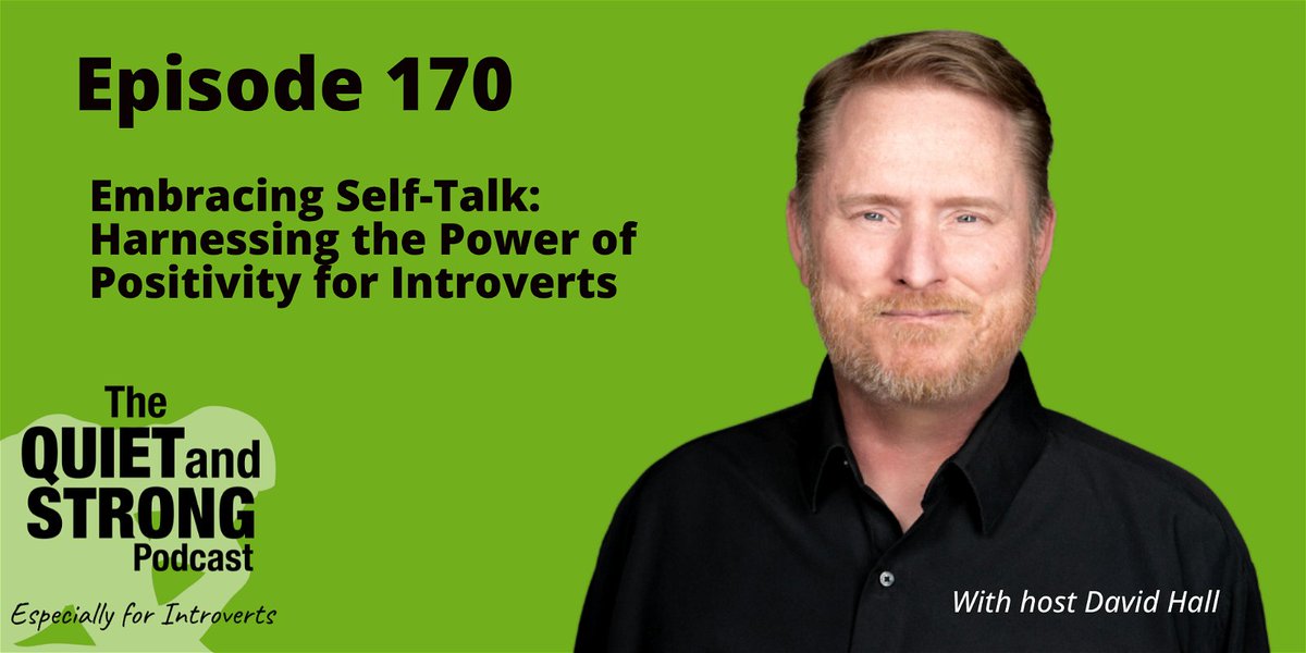 Are you aware of the impact your inner dialogue has on your daily life? In ep170 I explore the transformative power of positive self-talk and how #introverts can utilize this tool to boost #confidence, reduce anxiety, and embrace their unique #strengths. QuietandStrong.com/170