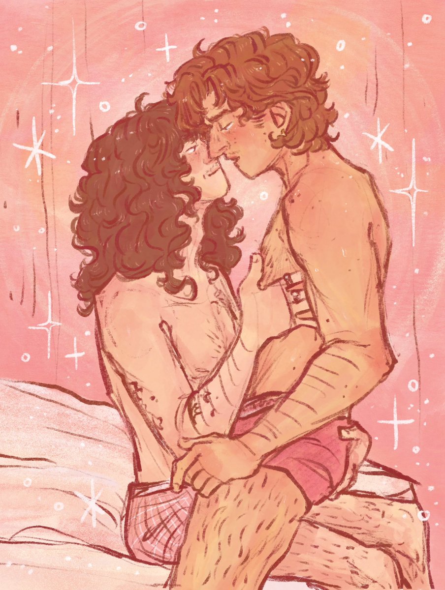 “And over the lilied waters and in the roses of evening, We loved,” ✨ . #steddie #steveharrington #eddiemunson