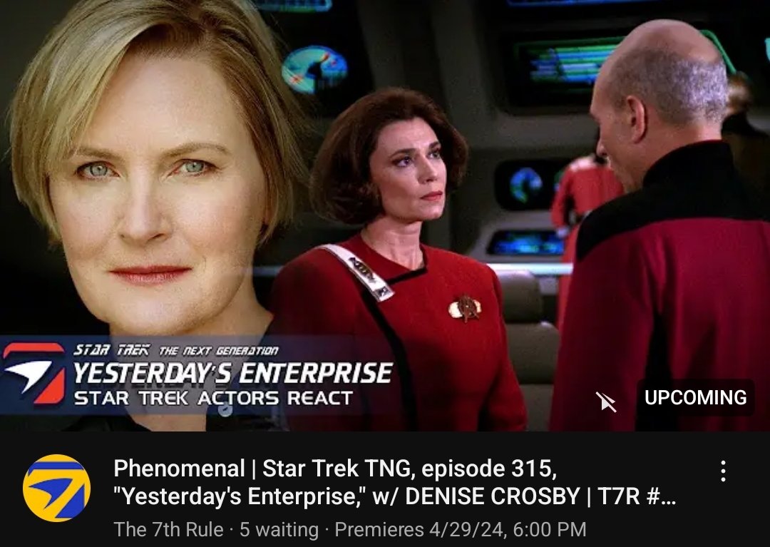 Who else loves 'Yesterday's Enterprise'?!! Don't miss out on The @7thRule 's full review with @TheDeniseCrosby!! 6pm PT/9pm ET! youtu.be/iHwRHgaGYTY?si…