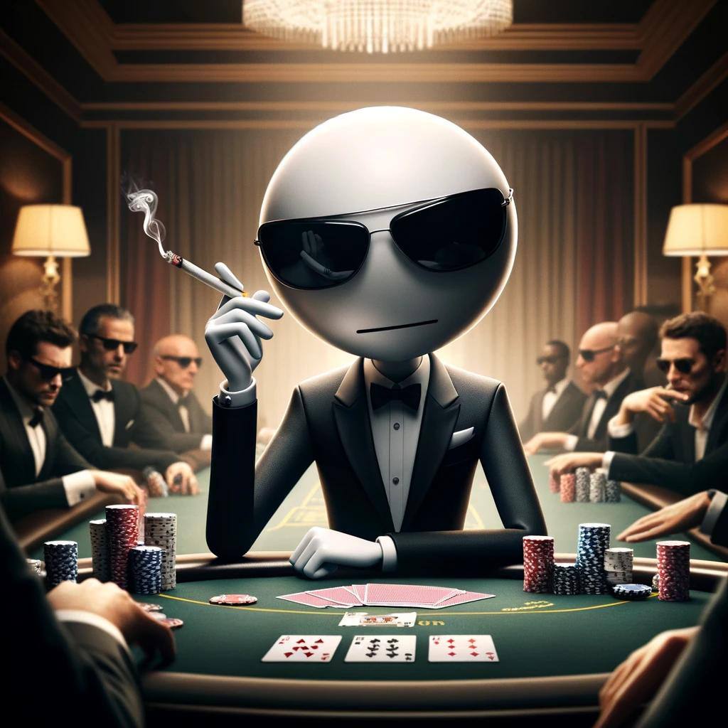 like a high-stakes game of poker, $mfers know to keep their cool.