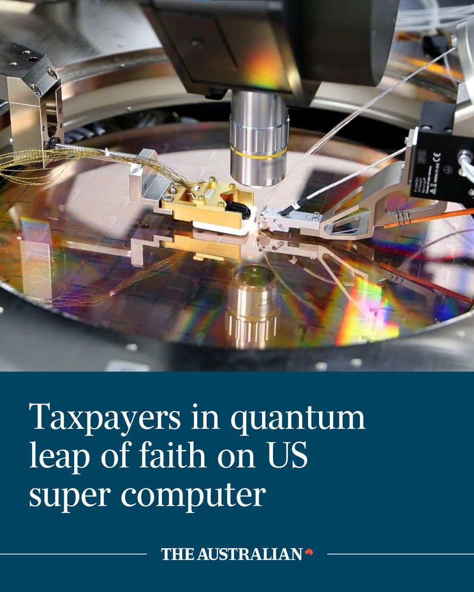 A massive $1bn taxpayer investment will be funnelled into a world-first quantum computer that will be designed and owned by a US company, despite the project being used to promote ­the Made in Australia agenda: bit.ly/3Wl0swB