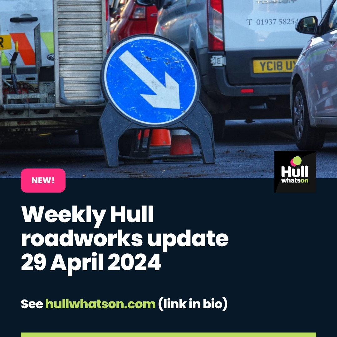 Here's this week’s Hull Roadworks update, where we bring you the latest information on planned roadworks and traffic disruptions happening across the city 😁 See website or 👉 hullwhatson.com/hull-roadworks… #hull #hullnews #roadworks