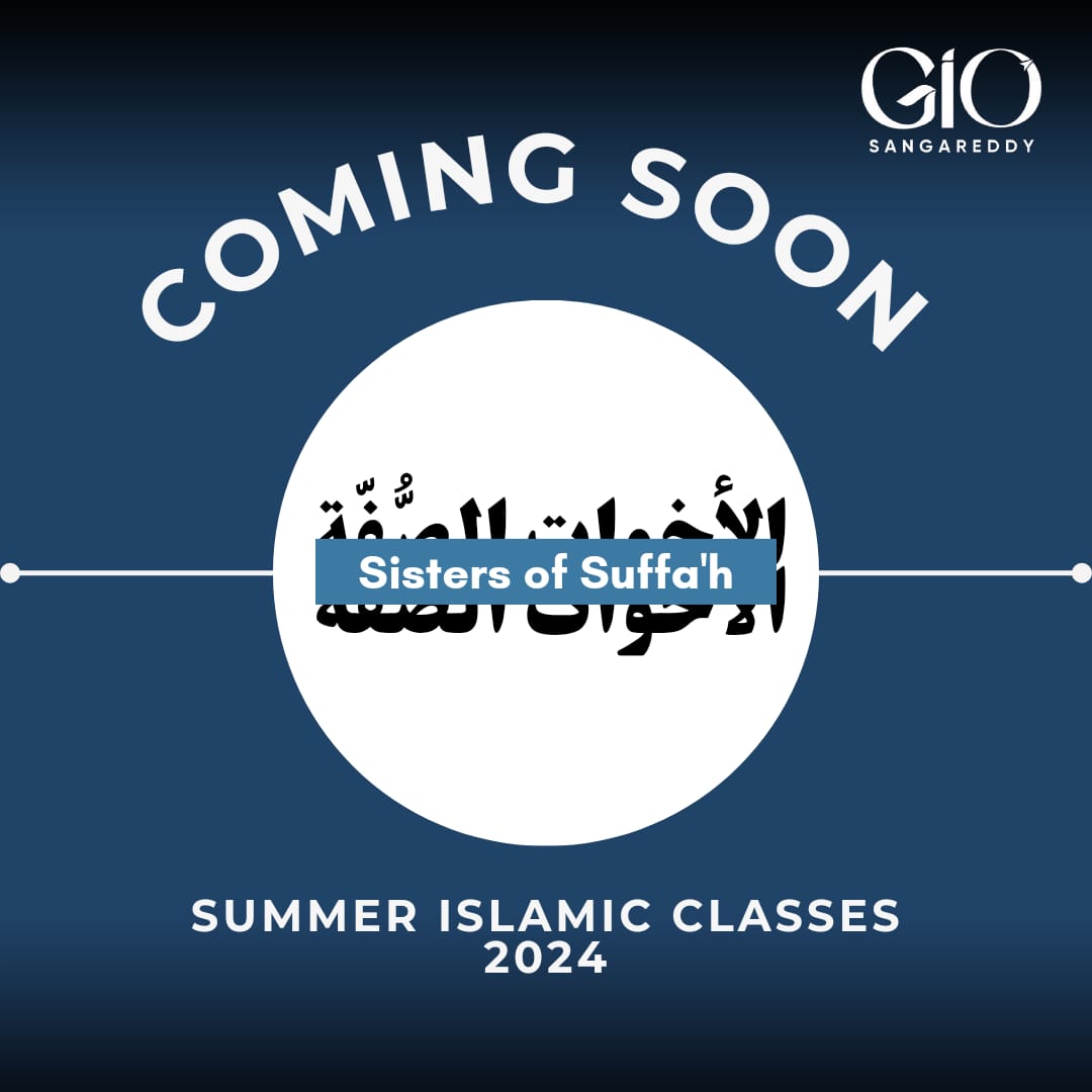 Stay tuned for more updates!🤩😉

#SummerCamp #SummerIslamicClasses #gio #giosangareddy #tuesday