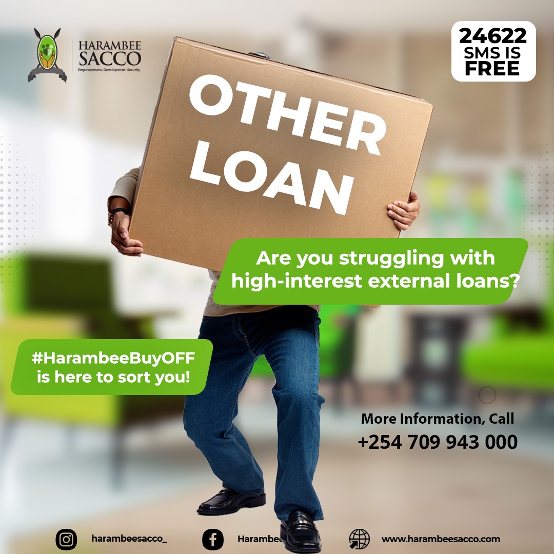 Are you struggling with a bank loan? 
We are here for you.. share your loan statement we will advise on the best alternative for you. 

#ThisIsTheTurningPoint #LoanBuyOff #ShareDrive #HarambeeSACCO