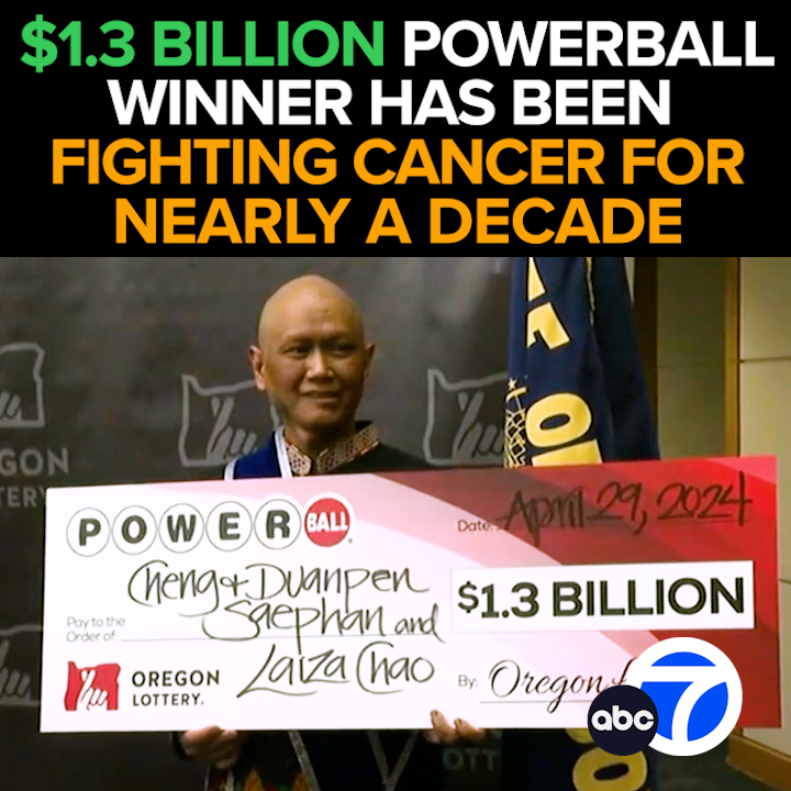 One of three winners of that massive $1.3 billion Powerball jackpot earlier this month has been battling cancer for more than eight years, and plans to use the money to 'find a good doctor.' Meet the winner everyone's talking about. Tonight at 11 from ABC7 abc7.com/14743057