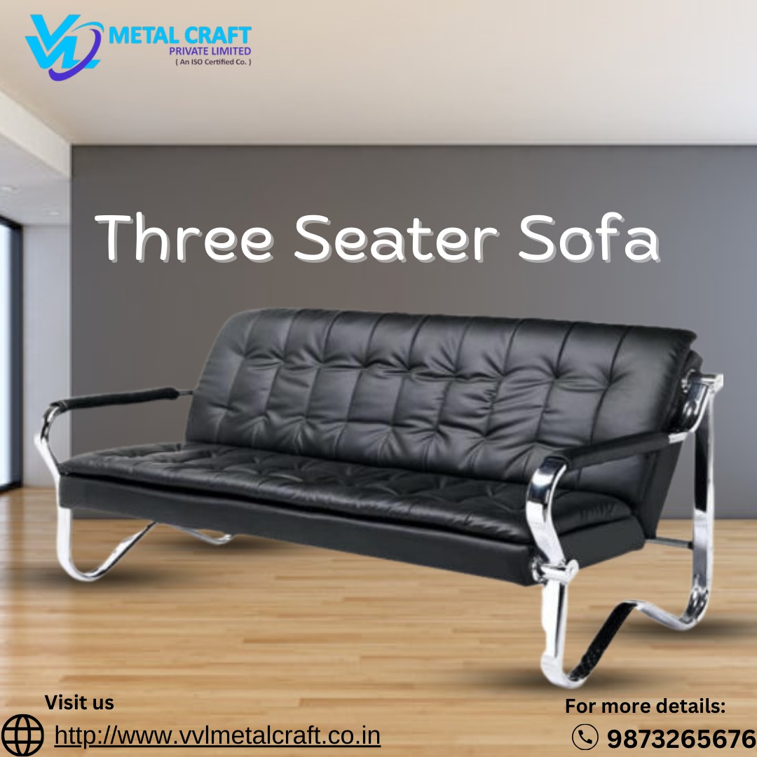 Three Seater Sofa 
.
Contact us for the latest pricing & availability:👇
💌Mail: kdmetalcraft@gmail.com
📞Phone No.: 9953500090 (Call / Whatsapp)
.
#vvlmetalfurniture #vvlmetal #comfortablefurniture #furnituredesign #sofadesign #sofastyle #homefurniture