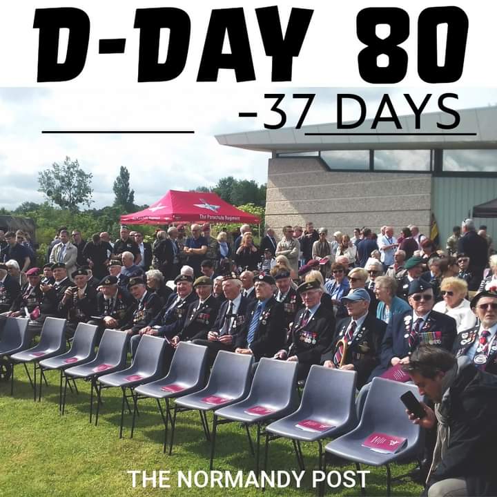 The 80th anniversary of D-Day is in 37 days.

#wewillrememberthem #DDay80 #DDay