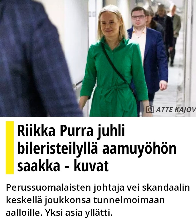 @kristiinakokko @MatiasMarttinen Ole hyvä. Viime hallituskaudella vastaava oli uutinen. Toivottavasti media selvittää johtiko lauantaina Suomea kukaan, kuka nyt johtaa maata? @MuhonenTeemu @PerttuKauppinen 
Seiska: