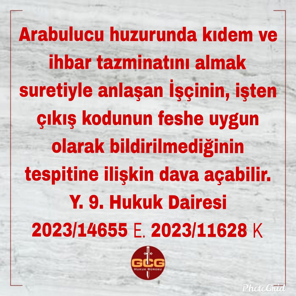 #işhukuku #kıdemtazminatı  #işçi #izin #FazlaMesai #İbra #sgk #işeiade #arabulucu #ihbar #yıllıkücretliizin #haftatatili #sendika #disk #Türkİş #işçihakkı #işkazası, #istifa, #maluliyet #4a #emekli #EYT #mobbing #vardiya