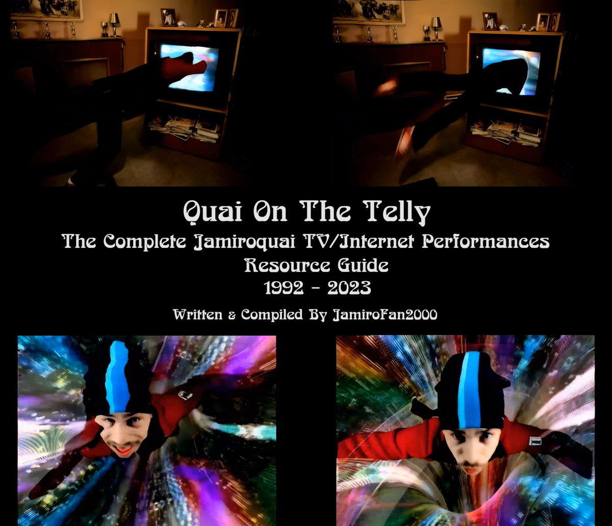 #Jamiroquai #NextProject #Release @JamiroquaiHQ 'Quai On The Telly: The Complete Jamiroquai TV/Internet Performances Resource  Guide : 1992 - 2023' Cover Art By JamiroFan2000 (Cover Art; Out To The  Online Jamily On Wednesday, May 1st 2024!)