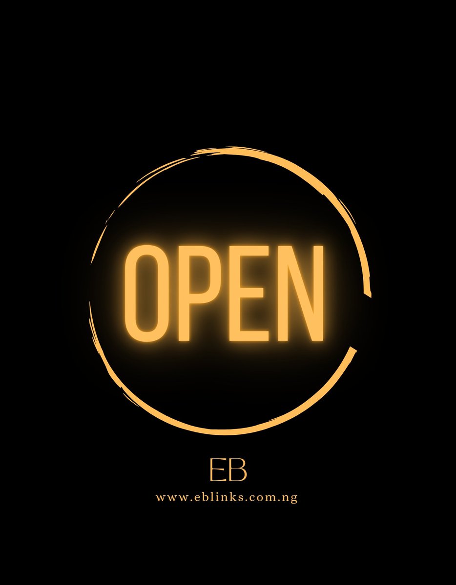 We. Don. Open. Shop 08163438640 eblinks.com.ng