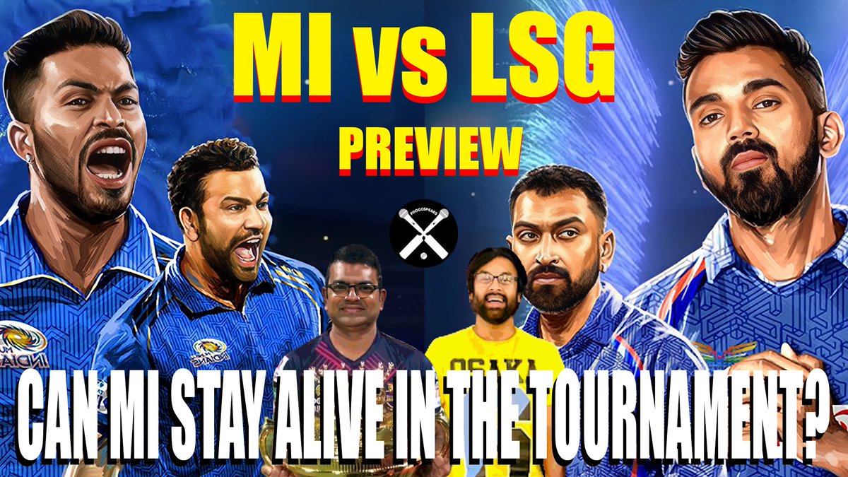 MI Vs LSG match preview with @Vijaykarthikeyn #MIvsLSG youtu.be/ANht7ZPKxdM?si…