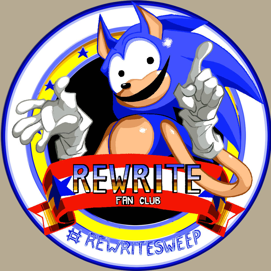 Had to design a button for a real or fake fan club for class. So of course, I will pioneer the Rewrite fan club!

Not for sale as it belongs to @/SpringlessEcho !! But feel free to put it on your page to join the unofficial rewrite fan club!!

#rewritesweep #SonicTheHedgehog