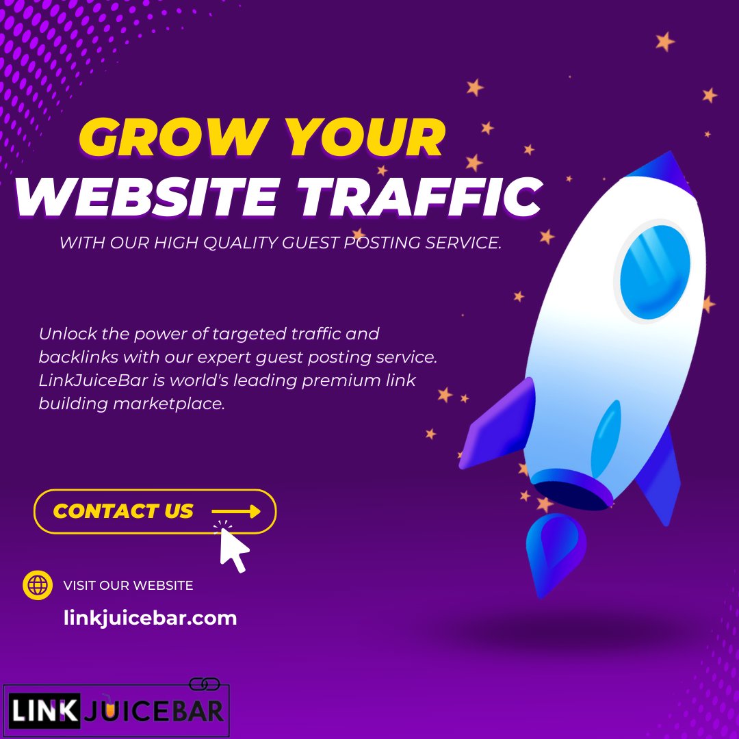 Want more website traffic? 

Our guest posting service gets you featured on high-authority websites, bringing targeted visitors and boosting conversions. 

Let's grow your online presence together!

#offpageseo #seo #backlinks