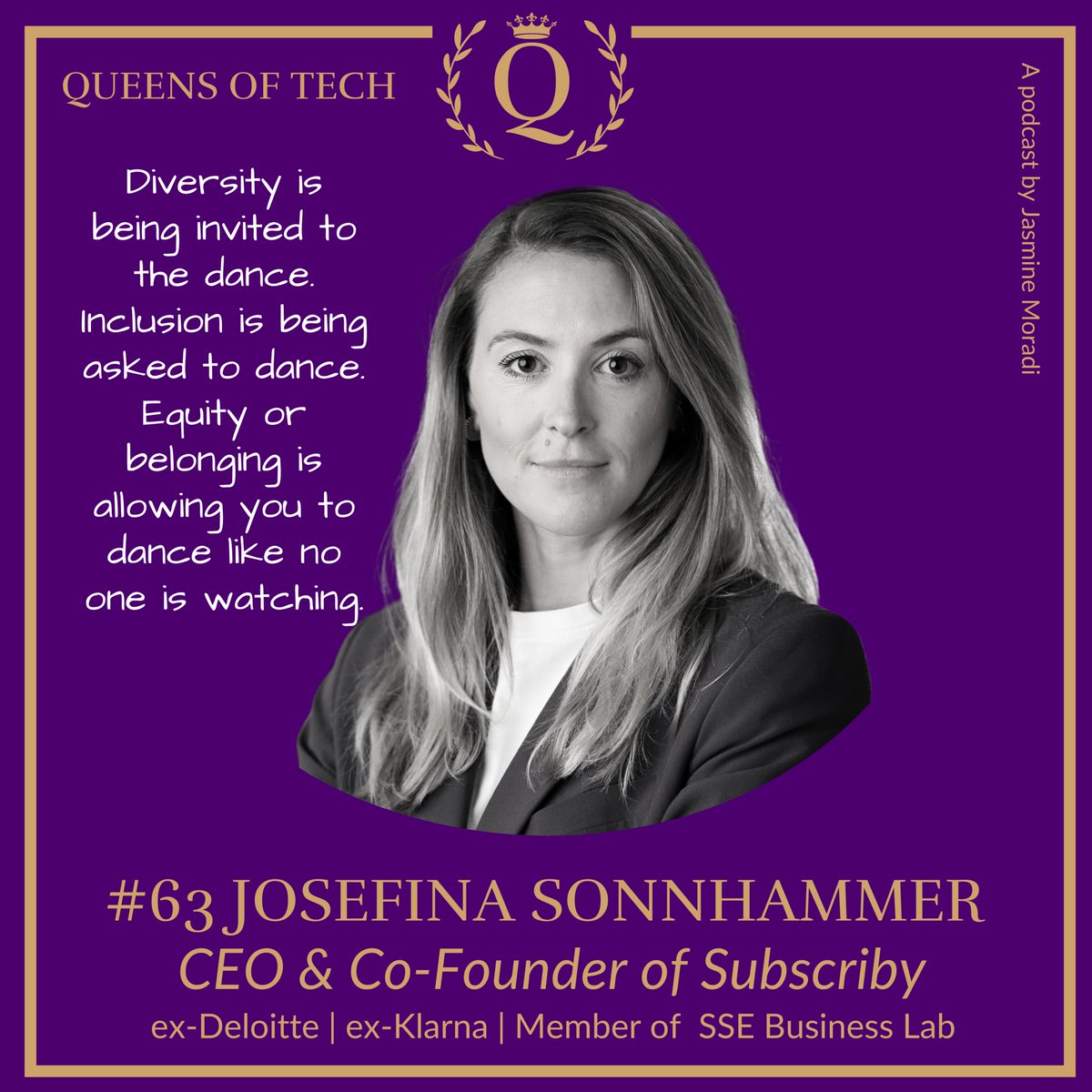 QueensofTech's tweet image. Tech Queen Josefina Sonnhammer, CEO &amp;amp; Co-founder of Subscriby! 🌟 Passionate about streamlining e-commerce subscriptions✨📷queensof.tech #WomenInTech #Leadership #DEI #Podcast #AI #QueensofTech
