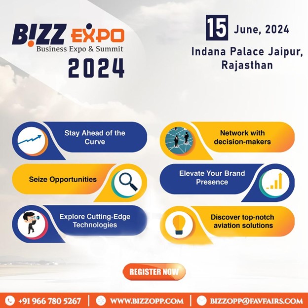 'Get ready to ignite your entrepreneurial spirit at Bizz Expo 2024!  Join us in the vibrant city of Jaipur on June 15th for a day filled with innovation, inspiration, and endless opportunities. 
#bizzexpo #startupexpo #entrepreneurship #jaipur #businessnetworking #innovationhub