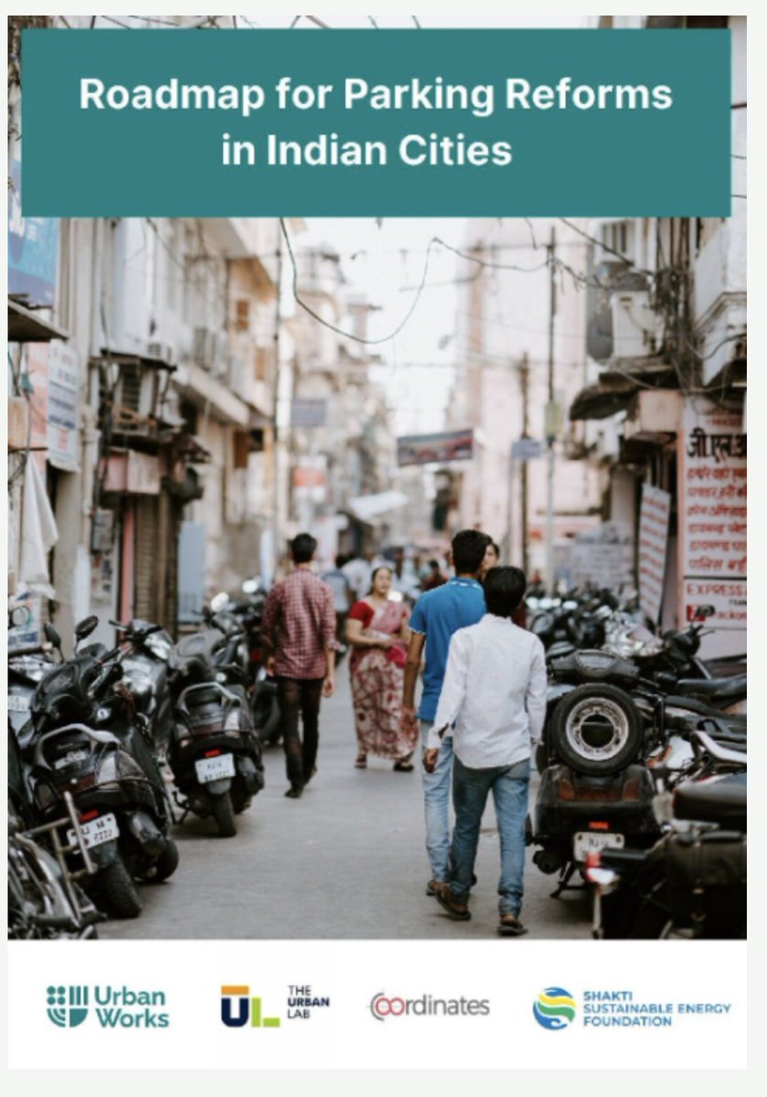 Report: Roadmap for Parking Reforms in Indian Cities - A study that highlights the importance of planning the storage of vehicles, thus making it an important subject for the future discourse on urban planning. Read more: shaktifoundation.in/roadmap-for-pa…