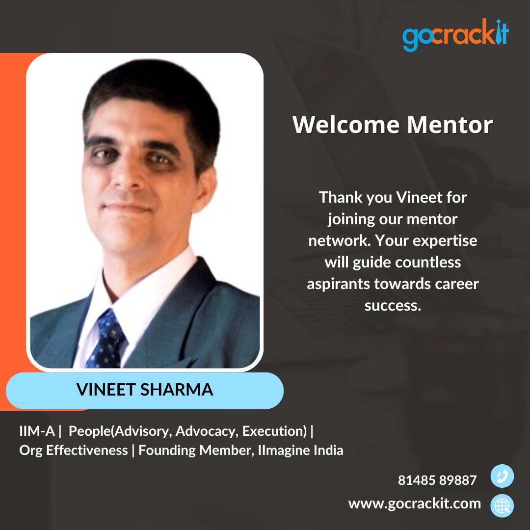 Please join us in extending a warm welcome to our newest mentor! With a wealth of experience and a passion for guiding others, Vineet Sharma is poised to inspire and empower our community towards greater heights. #newbeginnings #newmentor #career #mentoring #mentees #mentors