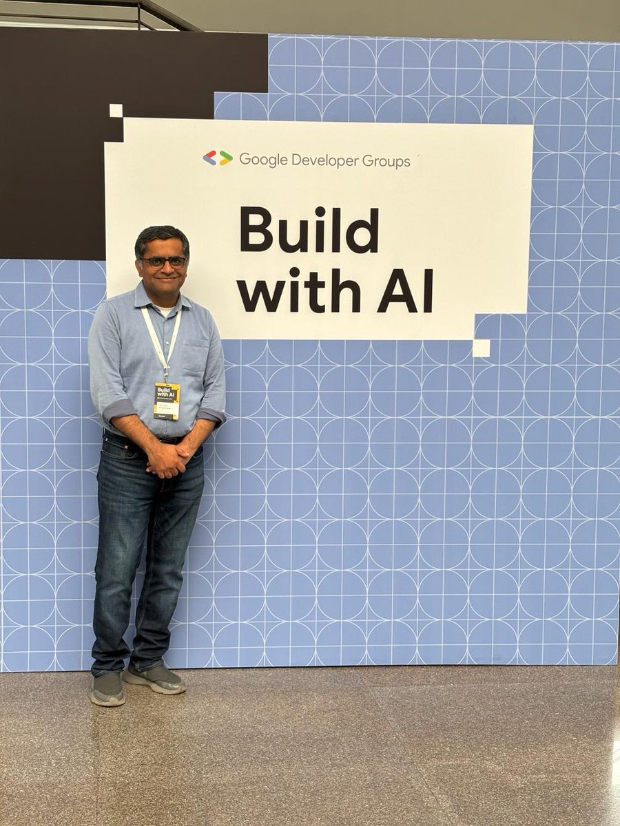 Great experience presenting at the @GoogleDevsIN 'Build with AI' event in New Delhi. Thanks @karthik_padman @dattaniharsh @zeospec for the opportunity & @gdgnewdelhi team. for the warm hospitality! Learn more about my app genCreator here- linkedin.com/posts/gauravkh… #BuildwithAI