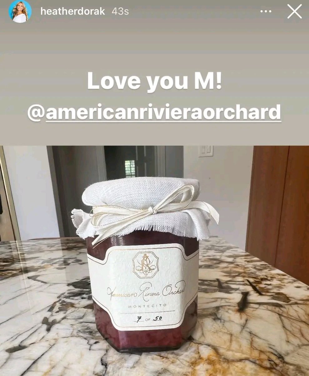 Jar number 10. 7/50 American Riviera Orchard by Meghan, The Duchess of Sussex 😋 #Work #PrincessMeghan #Jam #HarryandMeghan #IndependentCouple #AmericanRivieraOrchard #WeLoveYouHarryandMeghan
