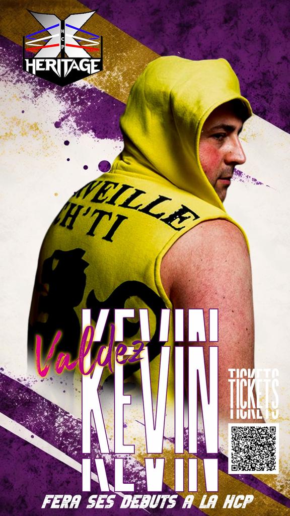 Kévin Valdez fera ses débuts a la HCP ce 18 mai lors d'Héritage X

Billetterie disponible:
helloasso.com/associations/f…

#wrestling
#prowrestling
#soutiencatch #soutiencatchfr