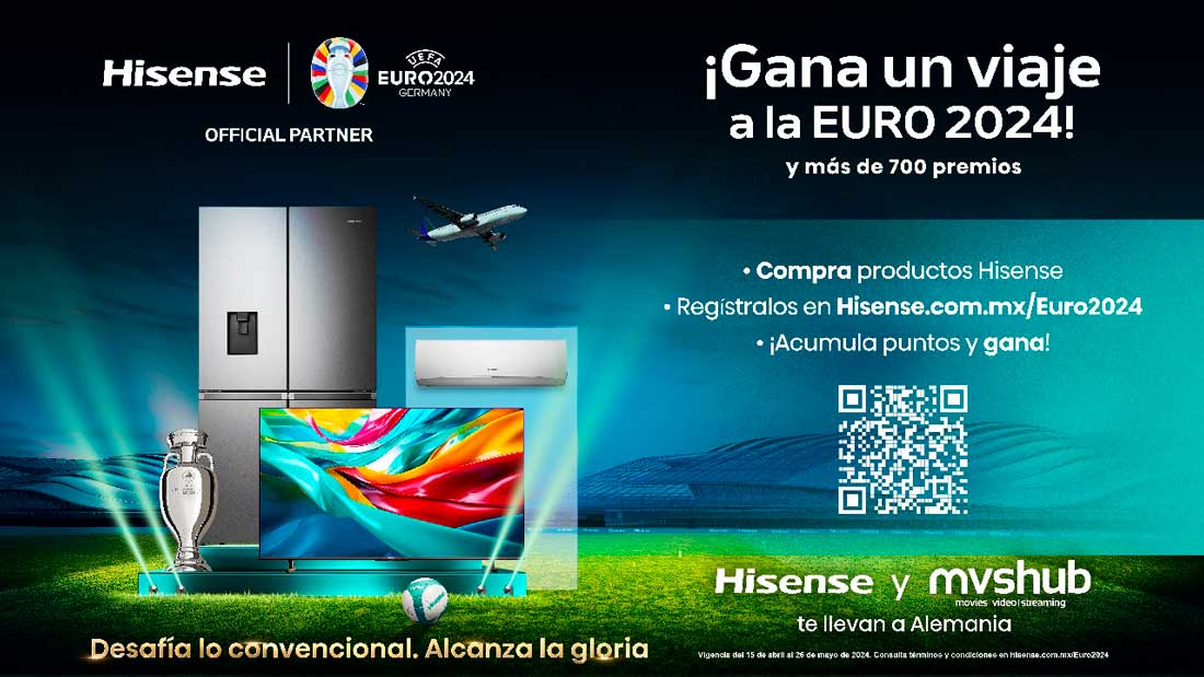 Hisense desafía lo convencional con una nueva promoción que te lleva a la EURO 2024 | #Interés - | Más info...>  geekandlife.com.mx/2024/04/29/his…