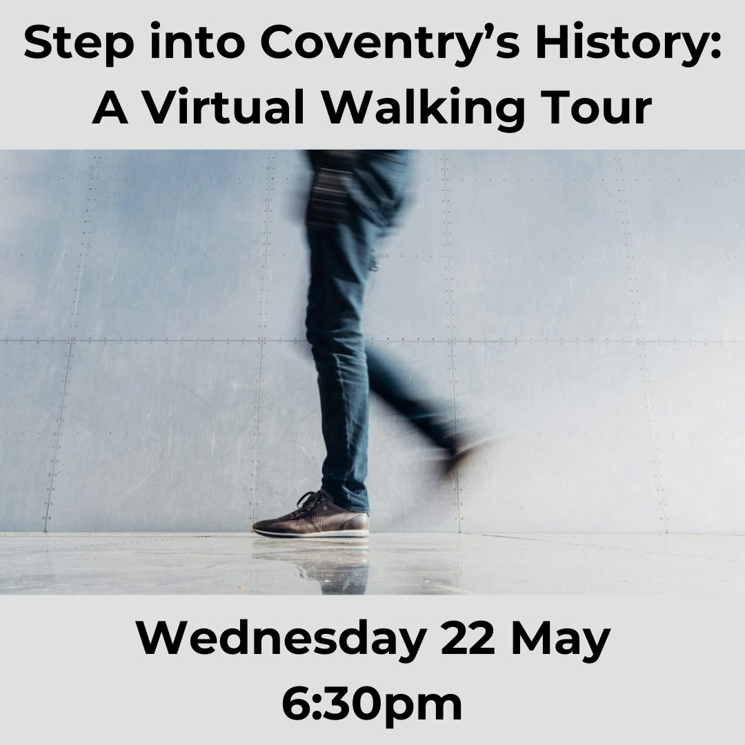 Join us for a virtual walking tour of Chapelfields. Settle in at home or at our local venue as historian Adam Wood takes us on a virtual walking tour of the historic Chapelfields district, purpose-built for Coventry’s watchmaking community in the 1840s. bit.ly/49ZqmJA