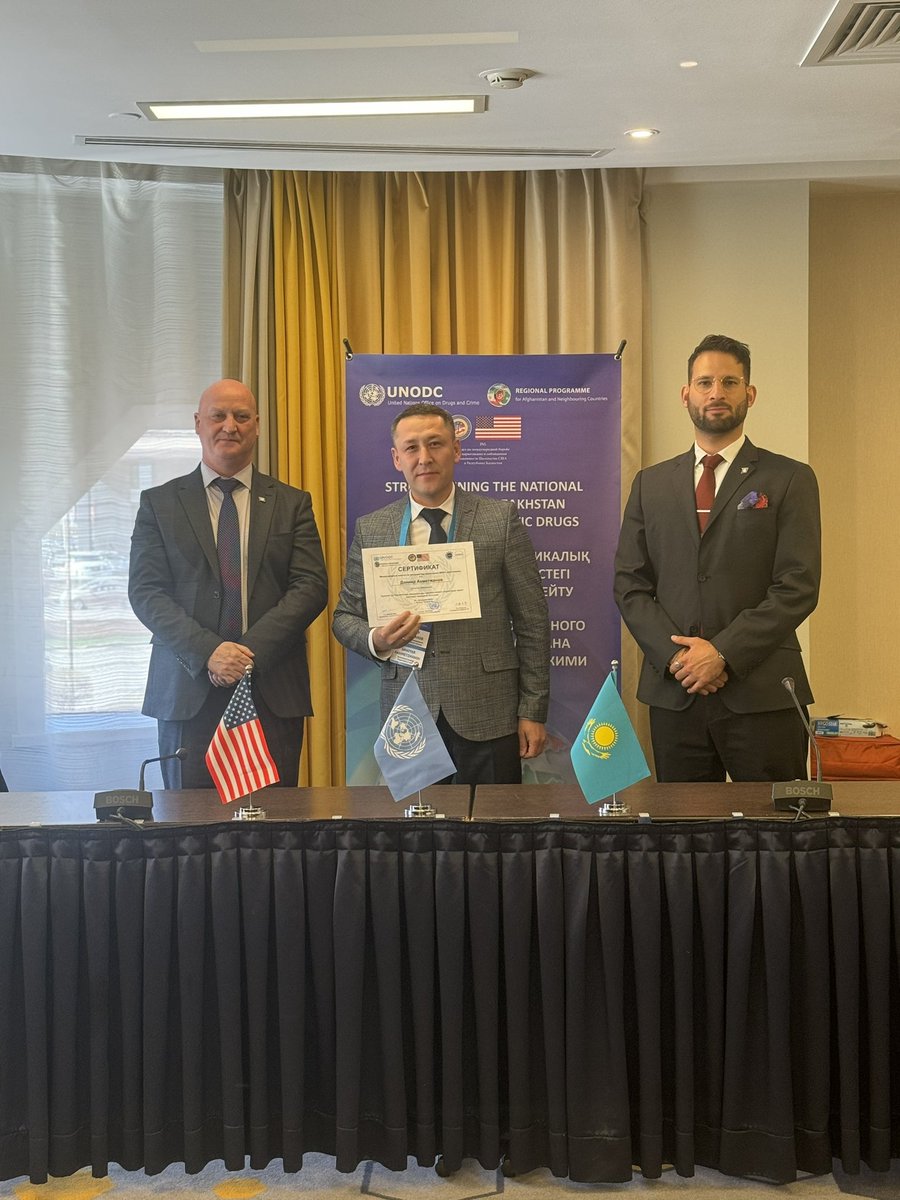 Alex (@alexpiecyk) on Twitter photo Collaborated on a 3-day, multi-agency training in #Astana 🇰🇿 on combating synthetic drugs via the #postal supply chain. This hands-on capacity building included intelligence sharing w/ <a href="/INCB_GRIDS/">INCB GRIDS</a> targeting tools & <a href="/INCB_OPIOIDS/">ӨPIOIDS Project</a> safe interdiction practices. Thank you to <a href="/StateINL/">US Dept of State INL</a> Collaborated on a 3-day, multi-agency training in #Astana 🇰🇿 on combating synthetic drugs via the #postal supply chain. This hands-on capacity building included intelligence sharing w/ <a href="/INCB_GRIDS/">INCB GRIDS</a> targeting tools & <a href="/INCB_OPIOIDS/">ӨPIOIDS Project</a> safe interdiction practices. Thank you to <a href="/StateINL/">US Dept of State INL</a>