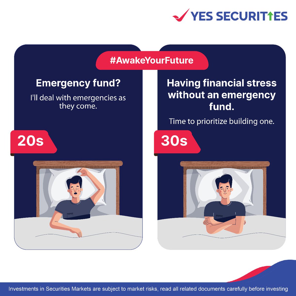 Life is full of surprises, but financial stability shouldn't be one of them. Build your safety net today. 💸

Disclaimer: bit.ly/3yKOHTh

#YESSECURITIES #ChoiceoftheWize #AwakeYourFuture #Funds #FinancialFreedom