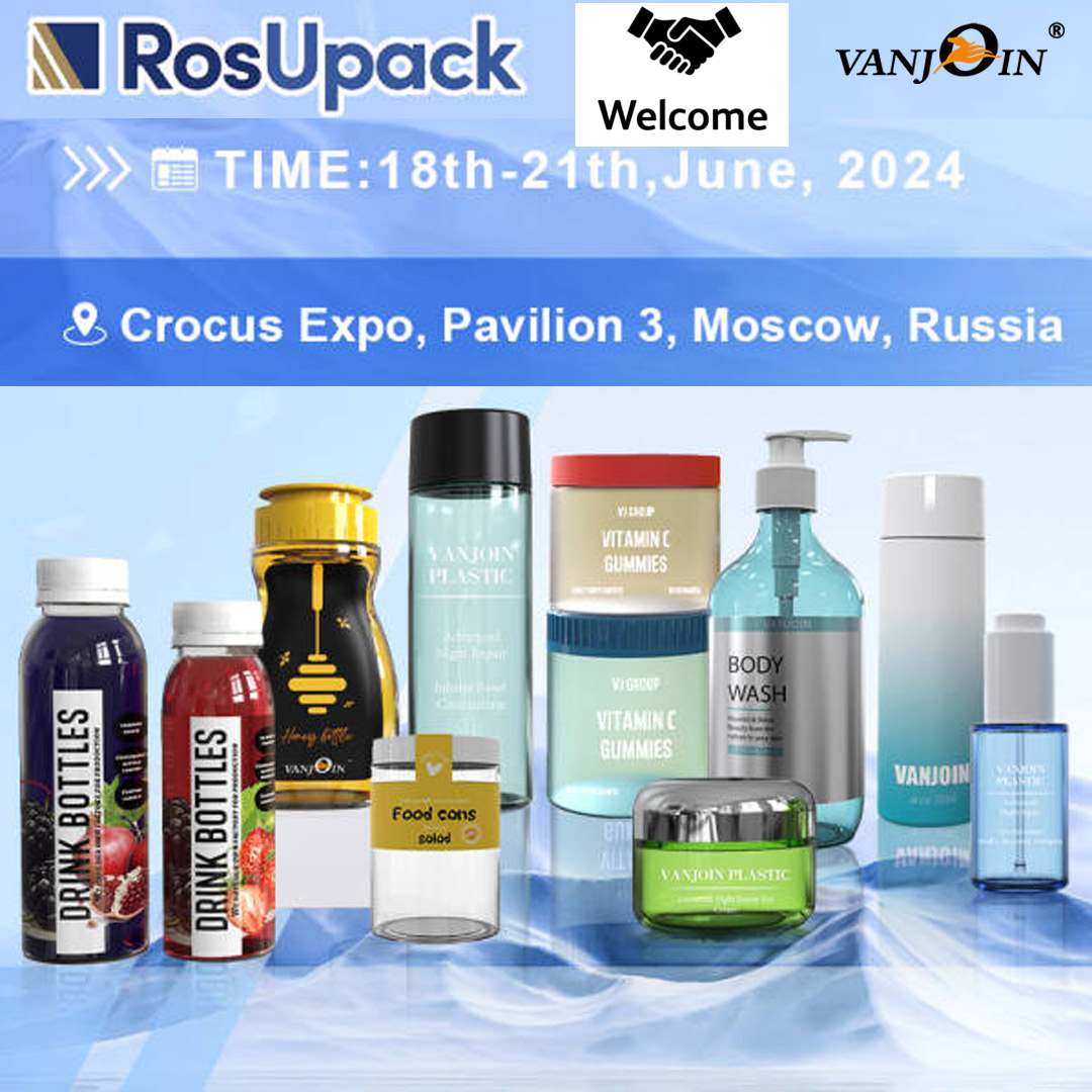 Vanjoin Packaging welcomes you at Rosupack 2024
#ROSUPACK will take place on 4 days from 18. June to 21. June 2024 in Krasnogorsk
We will showcase a broad spectrum of innovative packaging products for food&beverage, cosmetics, health care, etc.
vjplastics.com #Packaging