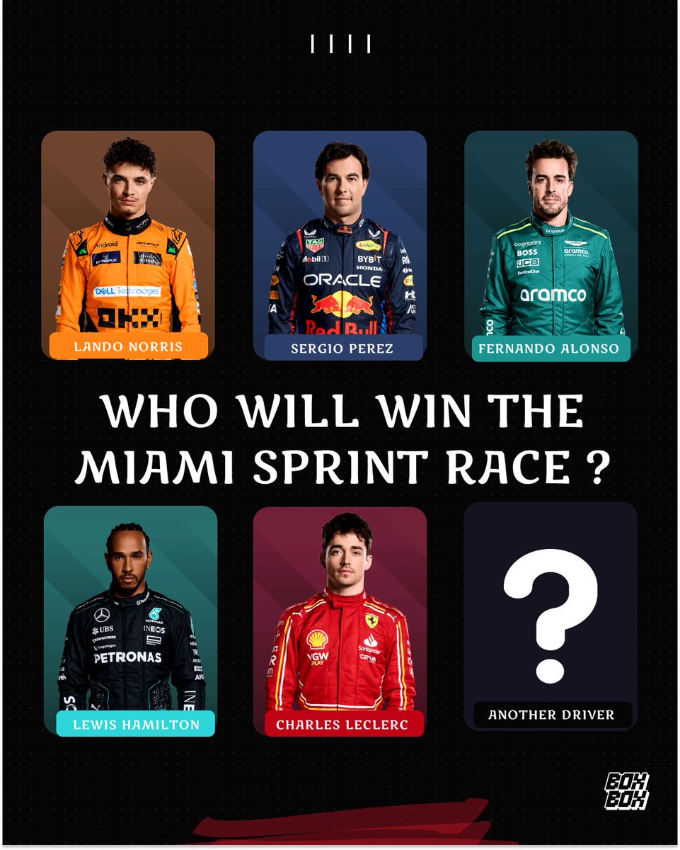 Excitement is building as the next sprint race approaches this week. Any prediction on who is going to win this week? #f1 #formula1 #miamigp