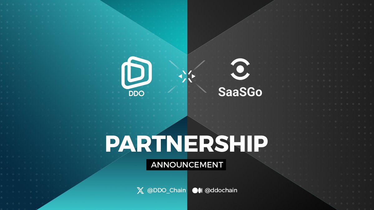 🚀Exciting news! #DDOChain and @SaaSGoOfficial are now official partners! 🌟SaaSGo is the world’s first Fiat-DeFi integrated Web3 SaaS platform. We enable turn-key deployment of Web3 applications including DeFi, NFT, GameFi and more. 🌌 Looking forward to more innovations in…
