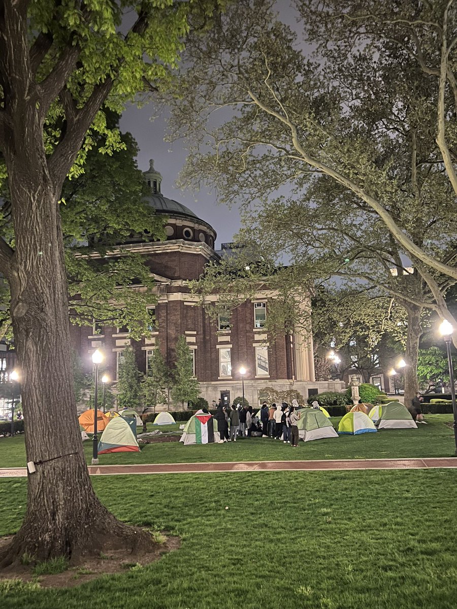 The students have taken a second encampment at Columbia