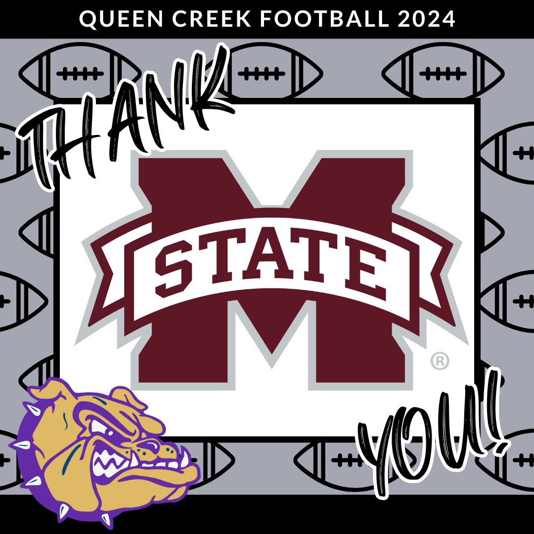 Thank you to @HolecekYourself for coming out to see our Dawgs! @HailStateFB