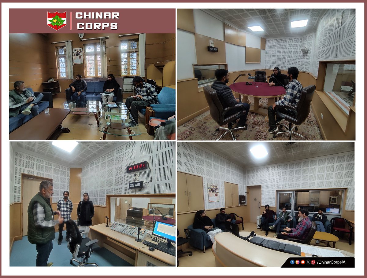 #ChinarWarriors organised a workshop for the staff of Community Radio Station, Trehgam, #Kupwara at @airsrinagar for their professional development. The workshop was aimed to enhance skills, foster creativity and promote effective radio broadcasting practices for better audiences…