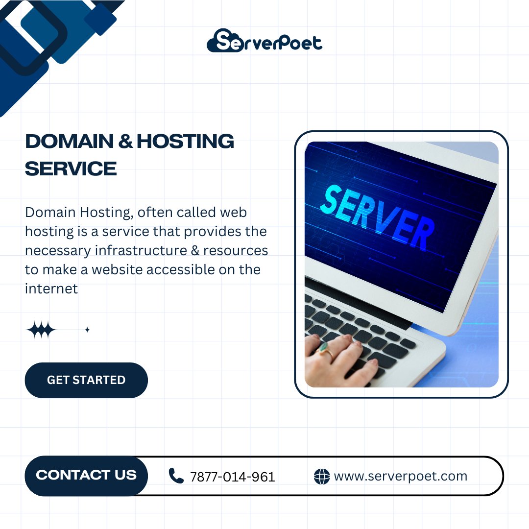 ServerPoet's tweet image. Your domain name is your first impression. Make it strong with ServerPoet’s domain services! 

#server #servermanagement #hostingservice #website #domain #pratapnagar #jaipur