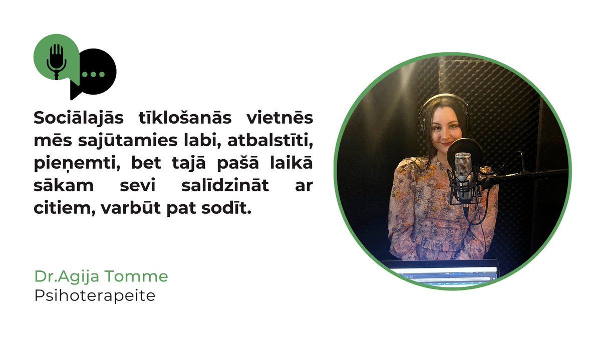 Vai tev ir sajūta, ka pavadi sociālajos medijos pārāk daudz laika? Klausies sarunu ar psihoterapeiti Agiju Tommi un, iespējams, atradīsi glābiņu. skalak.rsu.lv/podkasti/raidi…
