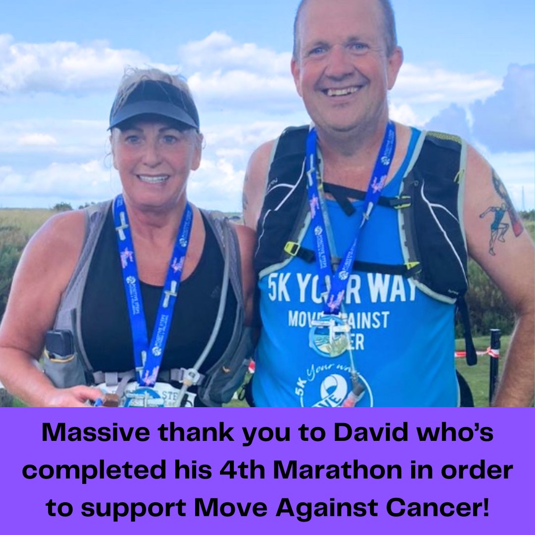 🙌🏻 Massive well done to David Missen who has now completed his 4th Marathon in order to support Move Against Cancer! 👉 You can read more about his story and support him here: lght.ly/9n430l7'