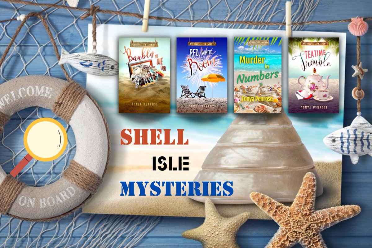 THE SHELL ISLE MYSTERIES Come to balmy Shell Isle where Page gets inklings, Betsy creates her culinary not-so-delights, and both are part-time sleuths. 🌊🌞🌴🐚📕📗📘📙 bit.ly/3FXngIU @TonyaWrites 🔎🔍 #cozymysteries
