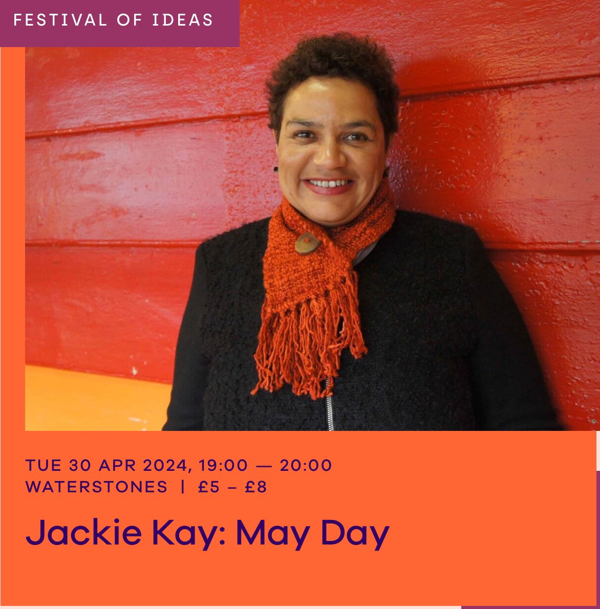 Final day of Bristol Ideas and we go out on a high with Jackie Kay. A great poet, we’re delighted Jackie is with us tonight. bristolideas.co.uk/attend/jackie-… 1/