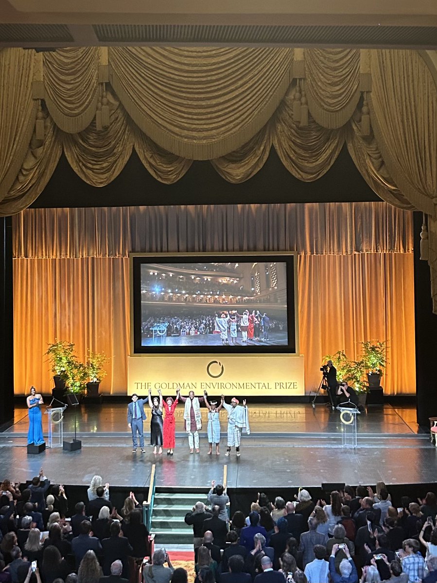 Goldman Environmental Prize going strong after 35 years. #GoldmanPrize #sanfrancisco