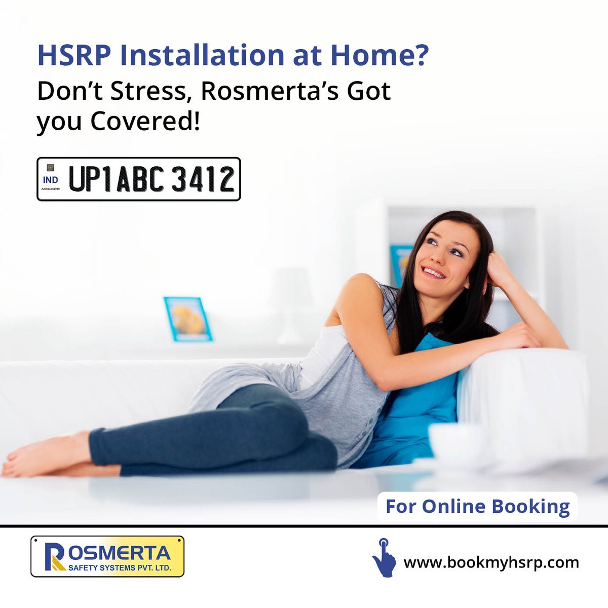 Experience peace of mind with Rosmerta as we bring security to your doorstep. High Security Registration Plate installation made effortless, because your safety is our priority. Don't stress. 

#highsecuritynumberplates #bookonline #bookmyhsrp #IndianGovt